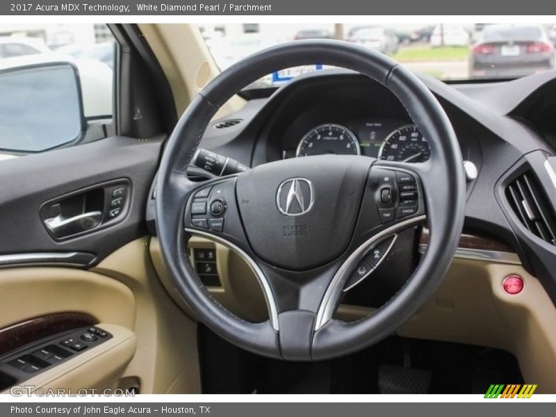 White Diamond Pearl / Parchment 2017 Acura MDX Technology