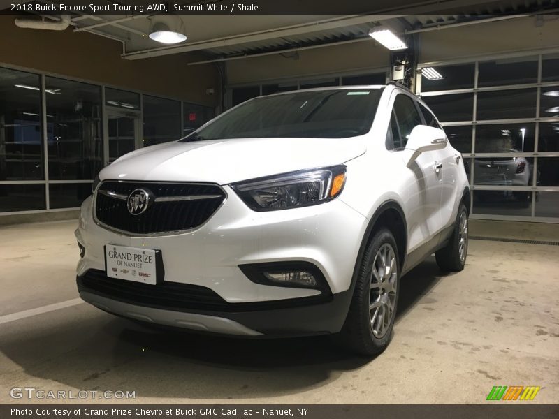 Summit White / Shale 2018 Buick Encore Sport Touring AWD