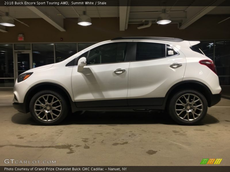 Summit White / Shale 2018 Buick Encore Sport Touring AWD