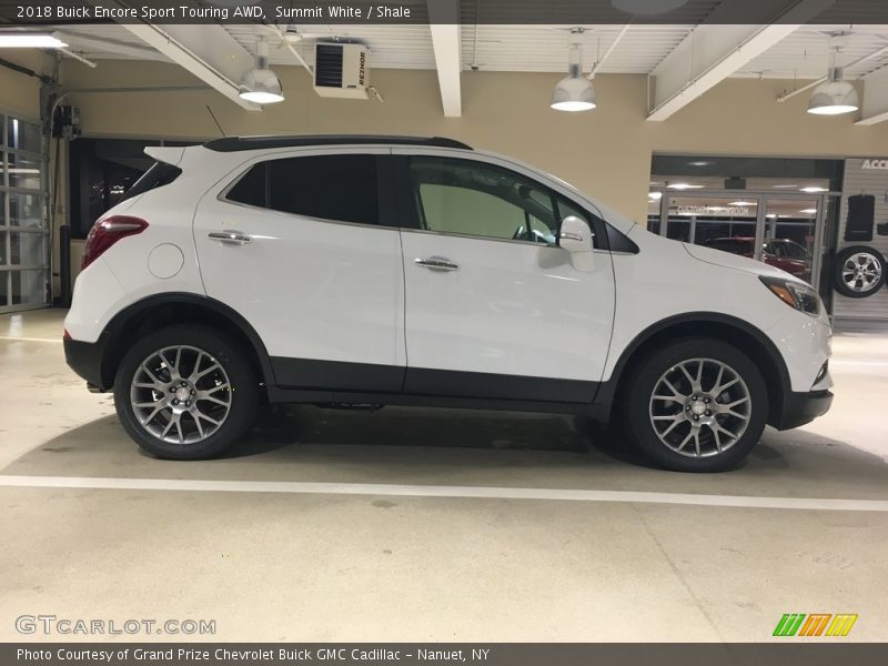 Summit White / Shale 2018 Buick Encore Sport Touring AWD