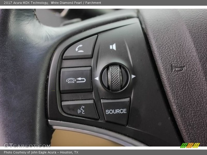 White Diamond Pearl / Parchment 2017 Acura MDX Technology