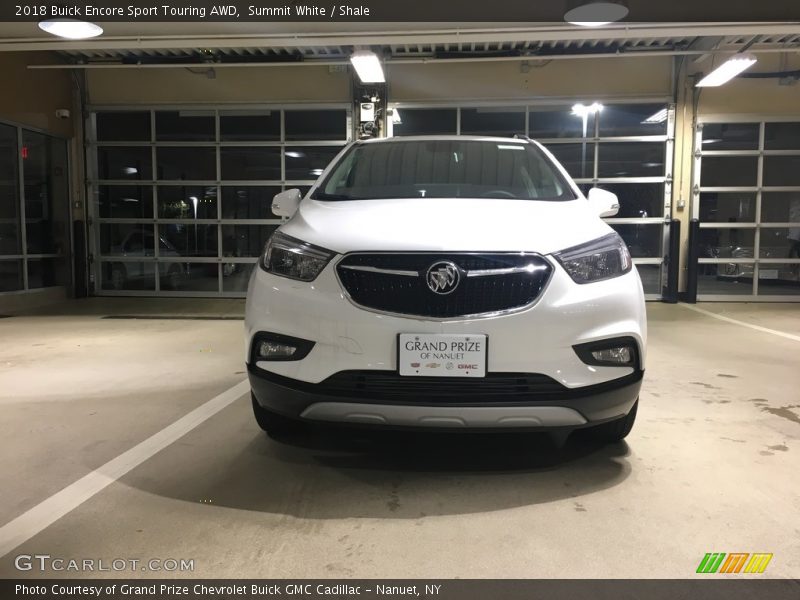 Summit White / Shale 2018 Buick Encore Sport Touring AWD