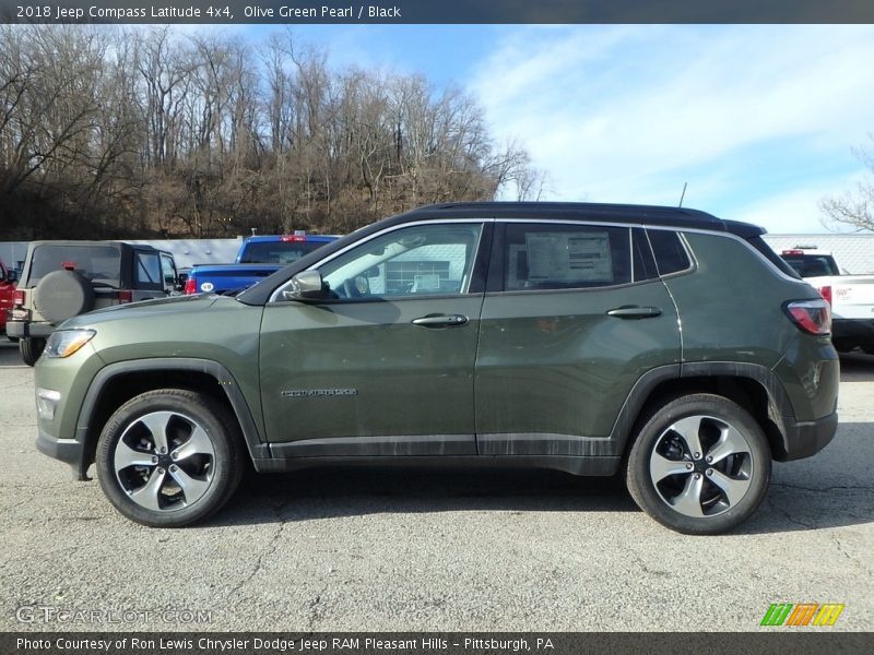 Olive Green Pearl / Black 2018 Jeep Compass Latitude 4x4