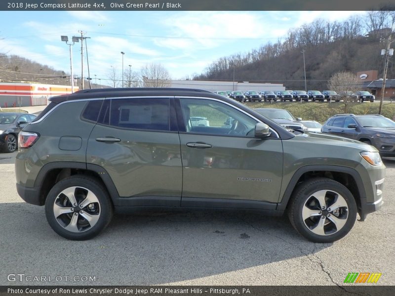 Olive Green Pearl / Black 2018 Jeep Compass Latitude 4x4