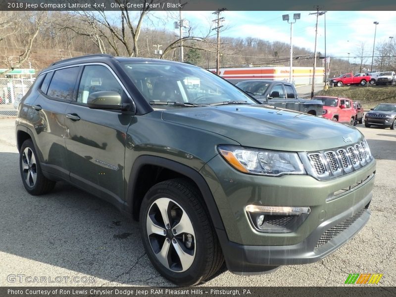 Olive Green Pearl / Black 2018 Jeep Compass Latitude 4x4