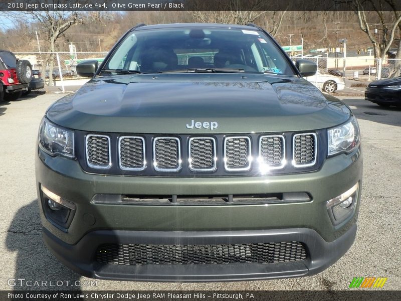 Olive Green Pearl / Black 2018 Jeep Compass Latitude 4x4