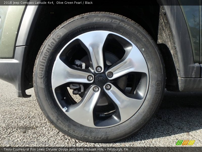 Olive Green Pearl / Black 2018 Jeep Compass Latitude 4x4