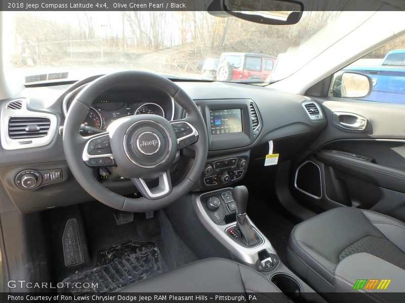 Olive Green Pearl / Black 2018 Jeep Compass Latitude 4x4