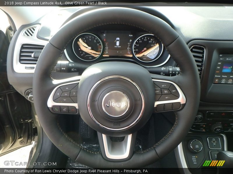 Olive Green Pearl / Black 2018 Jeep Compass Latitude 4x4