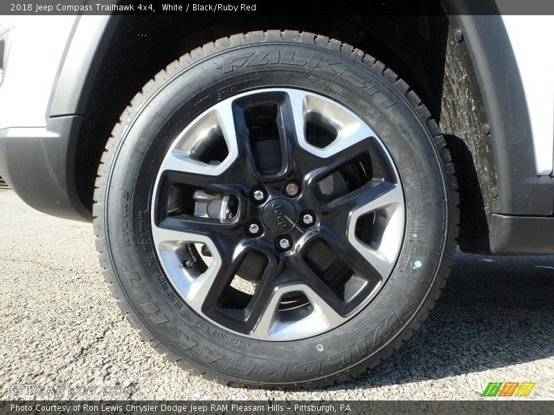 White / Black/Ruby Red 2018 Jeep Compass Trailhawk 4x4