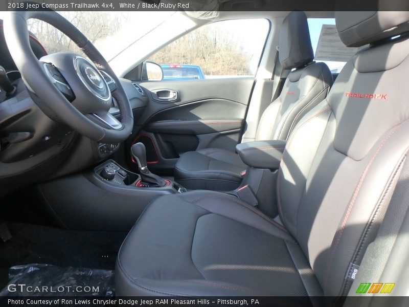 White / Black/Ruby Red 2018 Jeep Compass Trailhawk 4x4