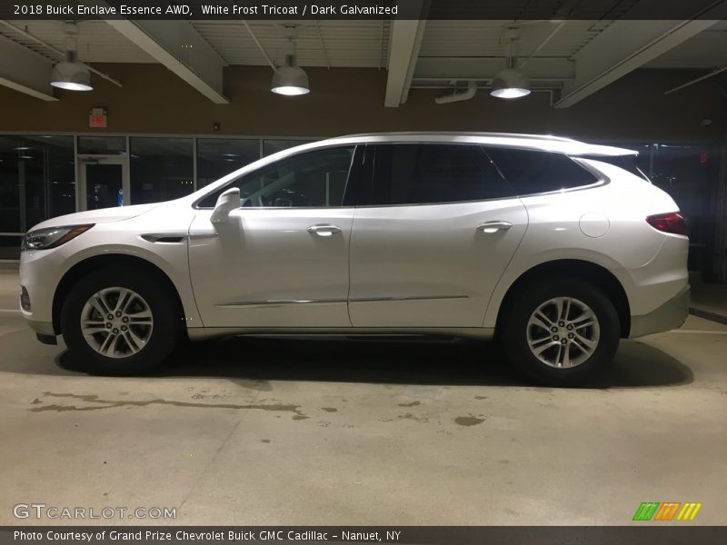 White Frost Tricoat / Dark Galvanized 2018 Buick Enclave Essence AWD
