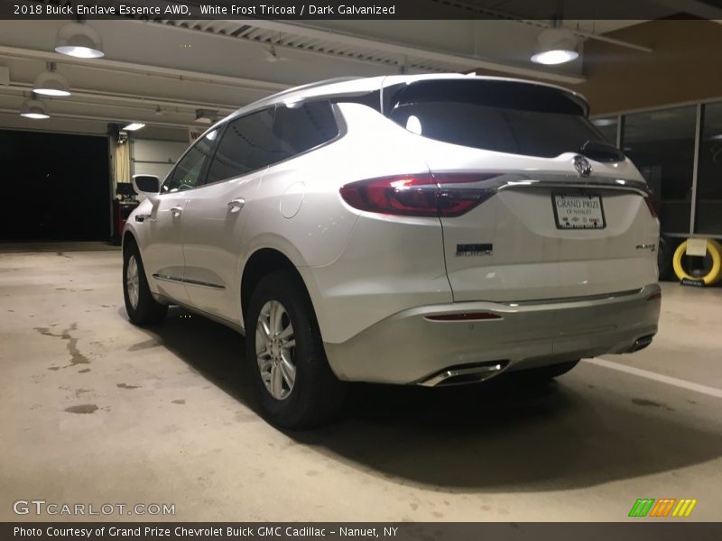 White Frost Tricoat / Dark Galvanized 2018 Buick Enclave Essence AWD