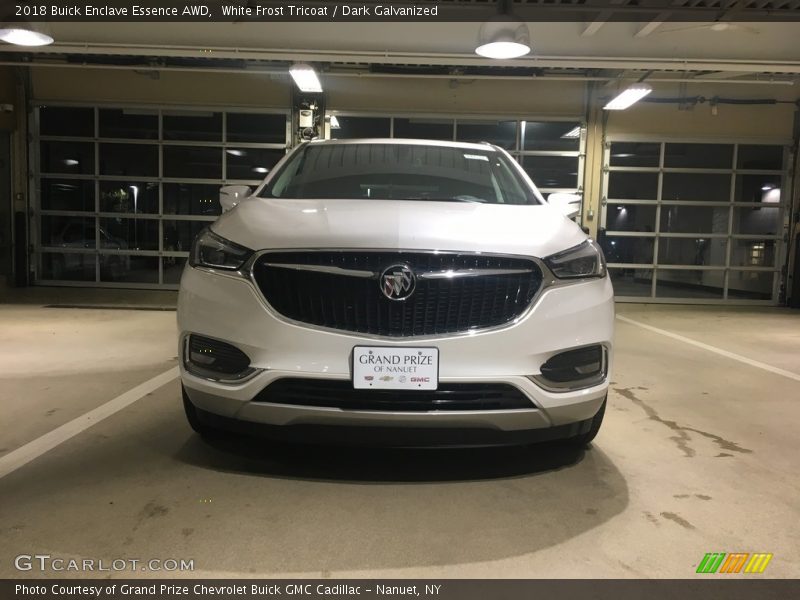 White Frost Tricoat / Dark Galvanized 2018 Buick Enclave Essence AWD