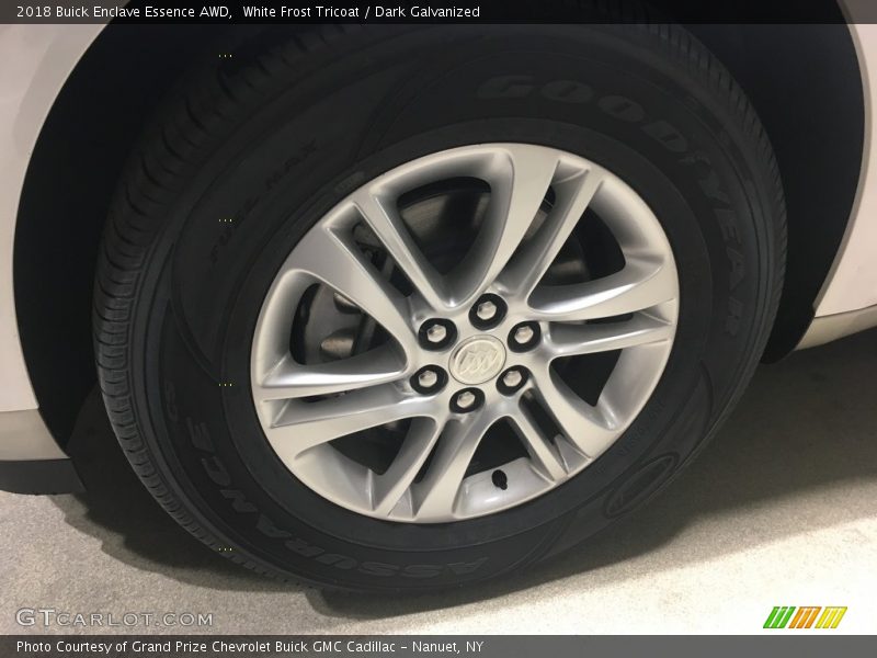 White Frost Tricoat / Dark Galvanized 2018 Buick Enclave Essence AWD