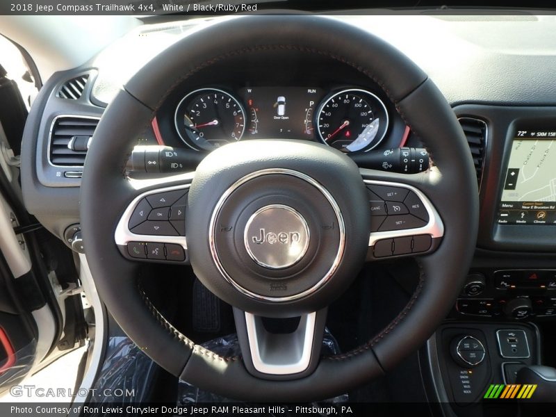 White / Black/Ruby Red 2018 Jeep Compass Trailhawk 4x4