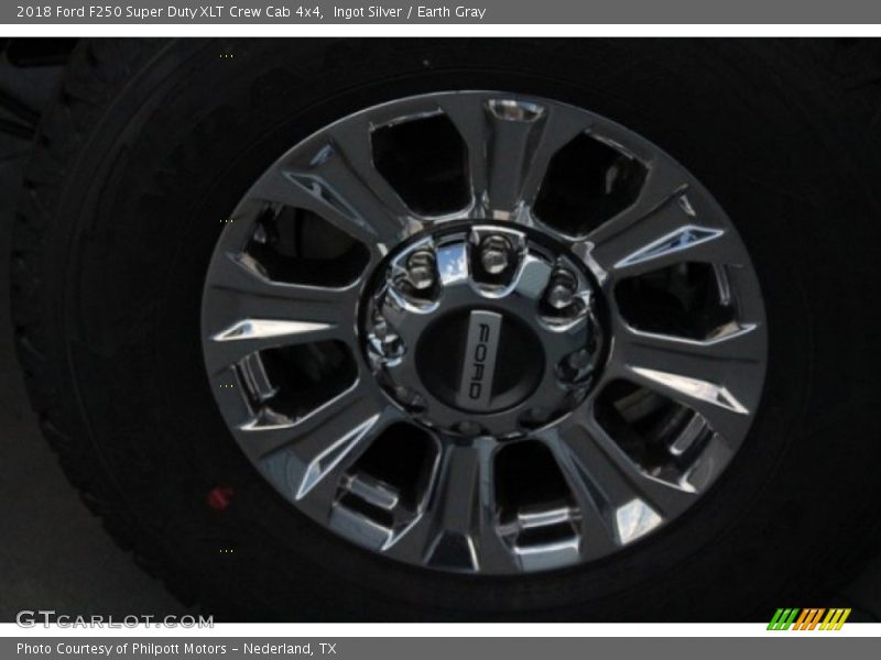 Ingot Silver / Earth Gray 2018 Ford F250 Super Duty XLT Crew Cab 4x4