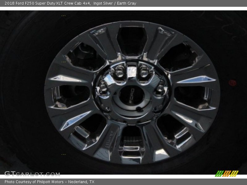 Ingot Silver / Earth Gray 2018 Ford F250 Super Duty XLT Crew Cab 4x4