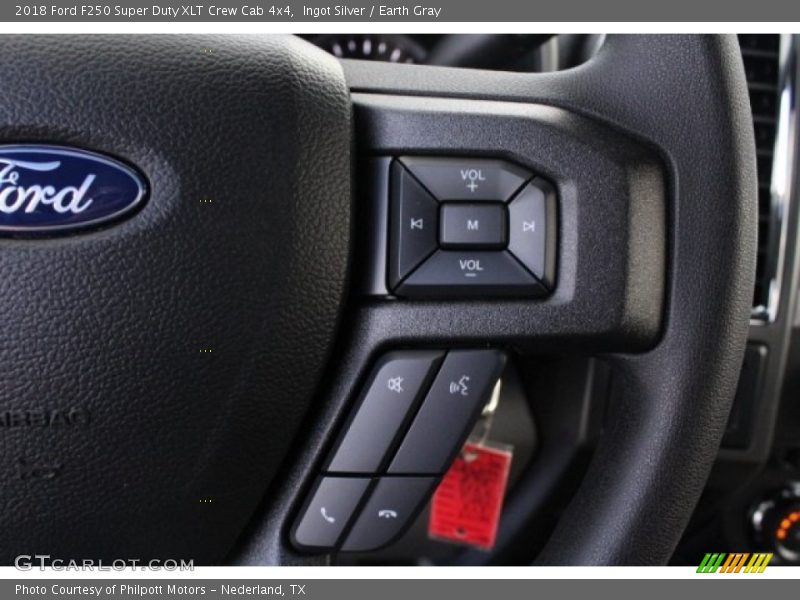Ingot Silver / Earth Gray 2018 Ford F250 Super Duty XLT Crew Cab 4x4