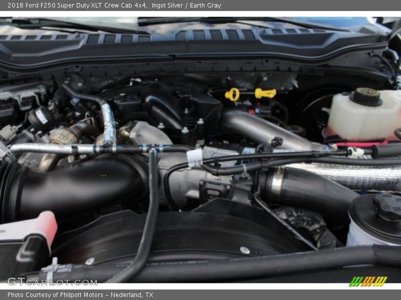 Ingot Silver / Earth Gray 2018 Ford F250 Super Duty XLT Crew Cab 4x4