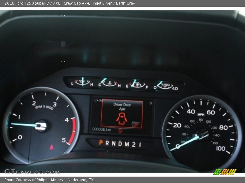 Ingot Silver / Earth Gray 2018 Ford F250 Super Duty XLT Crew Cab 4x4