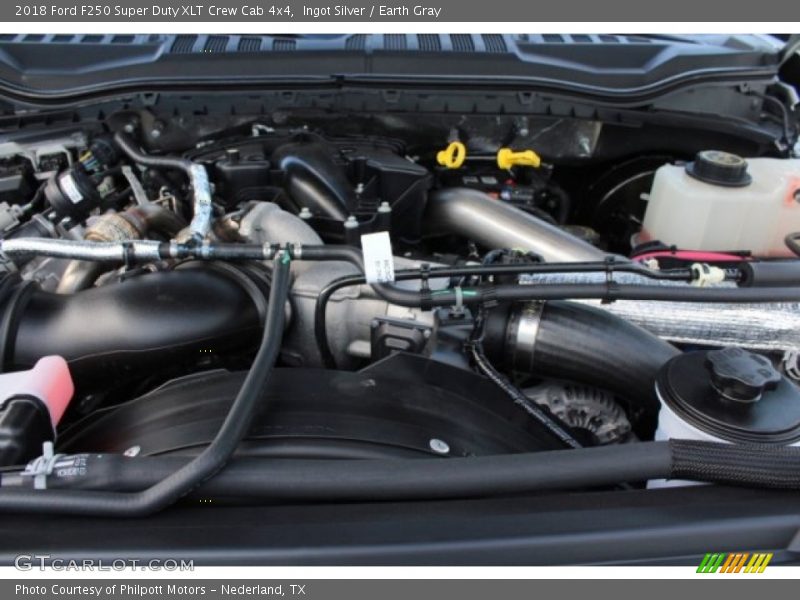 Ingot Silver / Earth Gray 2018 Ford F250 Super Duty XLT Crew Cab 4x4