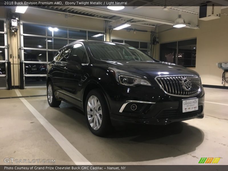 Ebony Twilight Metallic / Light Neutral 2018 Buick Envision Premium AWD