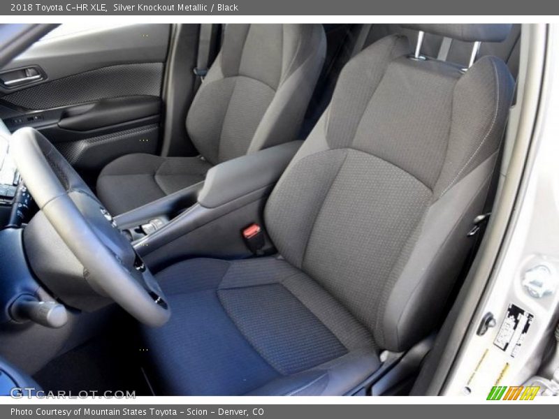 Silver Knockout Metallic / Black 2018 Toyota C-HR XLE
