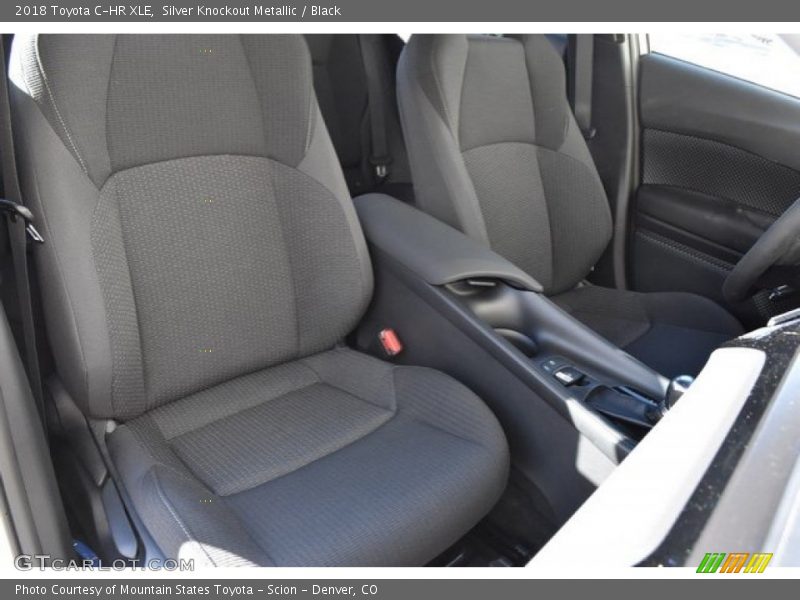 Silver Knockout Metallic / Black 2018 Toyota C-HR XLE