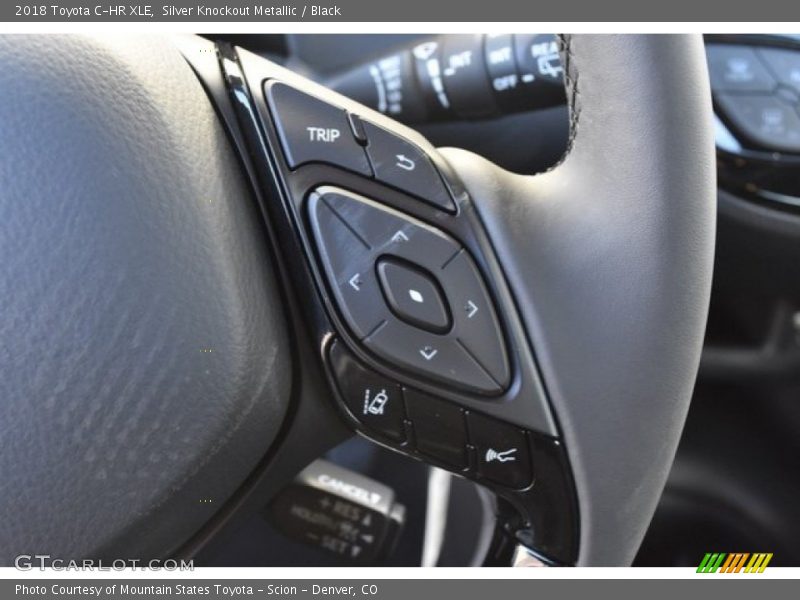 Silver Knockout Metallic / Black 2018 Toyota C-HR XLE