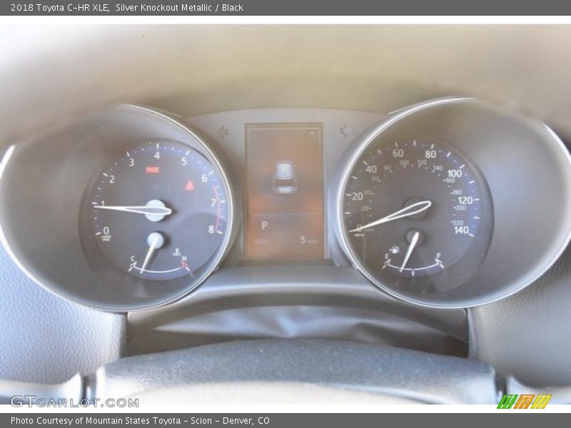 Silver Knockout Metallic / Black 2018 Toyota C-HR XLE