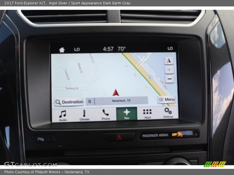 Ingot Silver / Sport Appearance Dark Earth Gray 2017 Ford Explorer XLT