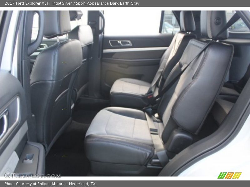 Ingot Silver / Sport Appearance Dark Earth Gray 2017 Ford Explorer XLT