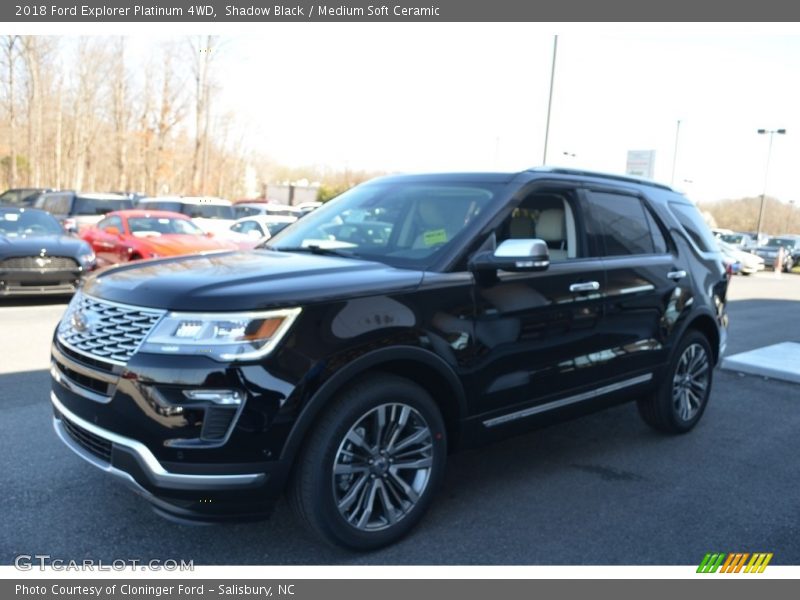 Shadow Black / Medium Soft Ceramic 2018 Ford Explorer Platinum 4WD