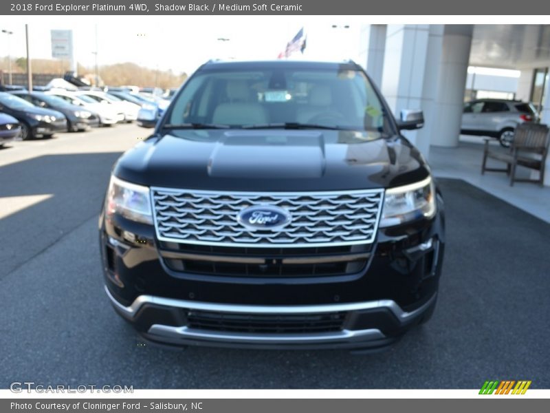 Shadow Black / Medium Soft Ceramic 2018 Ford Explorer Platinum 4WD