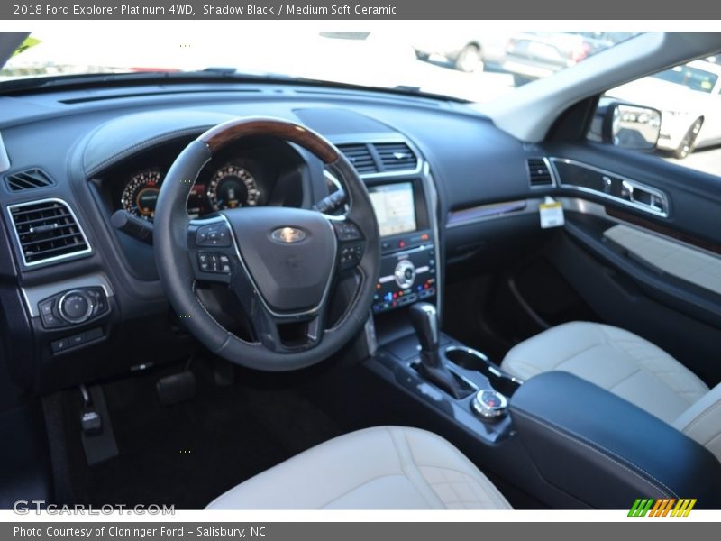 Shadow Black / Medium Soft Ceramic 2018 Ford Explorer Platinum 4WD