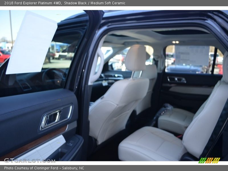 Shadow Black / Medium Soft Ceramic 2018 Ford Explorer Platinum 4WD