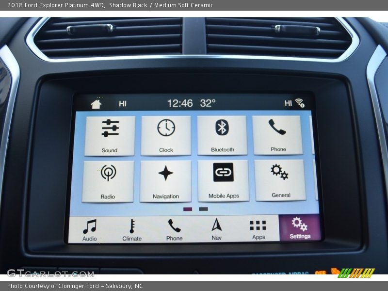 Shadow Black / Medium Soft Ceramic 2018 Ford Explorer Platinum 4WD