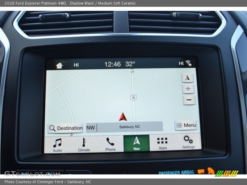 Shadow Black / Medium Soft Ceramic 2018 Ford Explorer Platinum 4WD