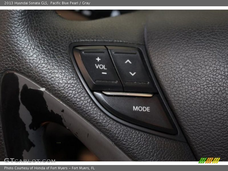 Pacific Blue Pearl / Gray 2013 Hyundai Sonata GLS