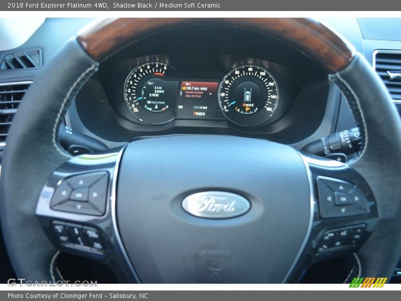 Shadow Black / Medium Soft Ceramic 2018 Ford Explorer Platinum 4WD