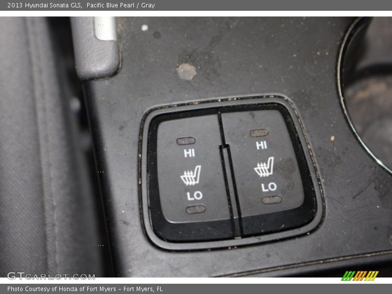 Pacific Blue Pearl / Gray 2013 Hyundai Sonata GLS
