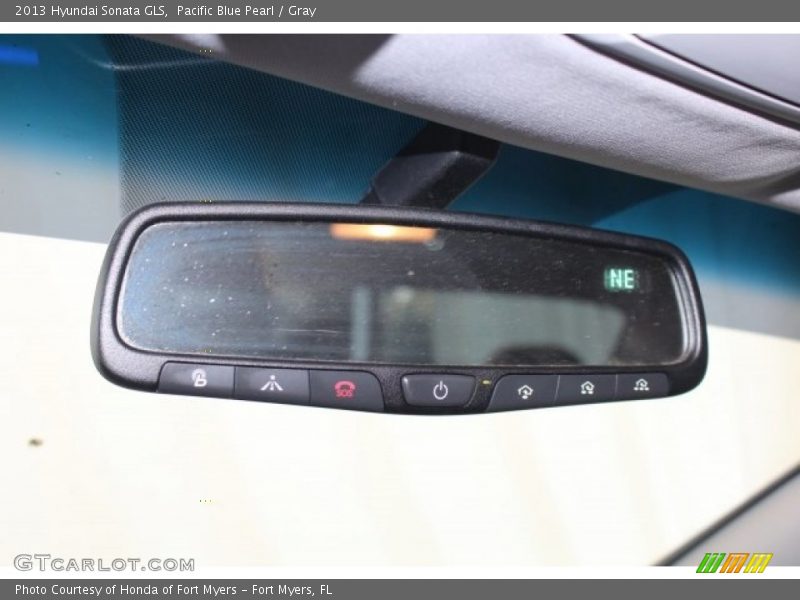 Pacific Blue Pearl / Gray 2013 Hyundai Sonata GLS