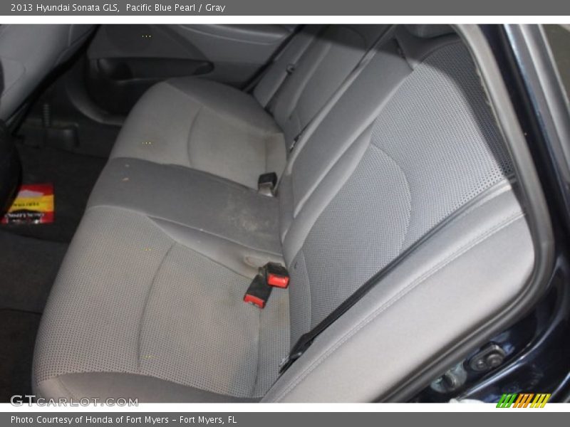 Pacific Blue Pearl / Gray 2013 Hyundai Sonata GLS
