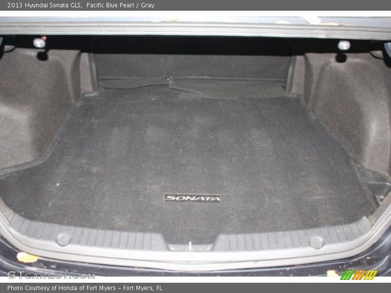 Pacific Blue Pearl / Gray 2013 Hyundai Sonata GLS