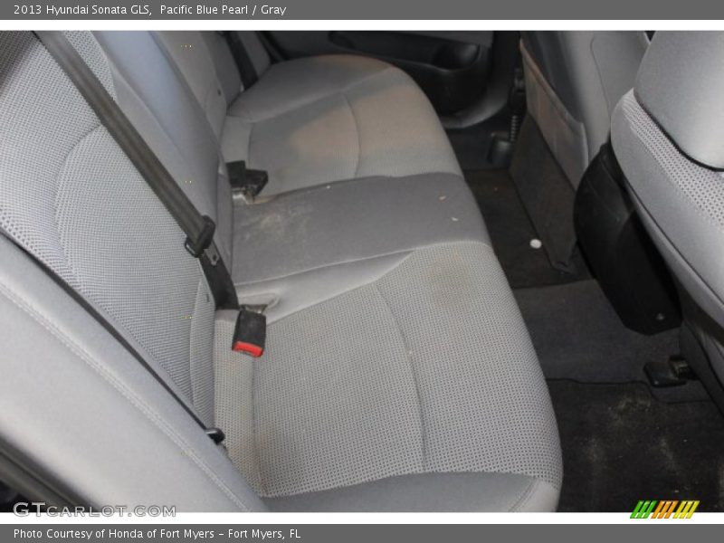 Pacific Blue Pearl / Gray 2013 Hyundai Sonata GLS