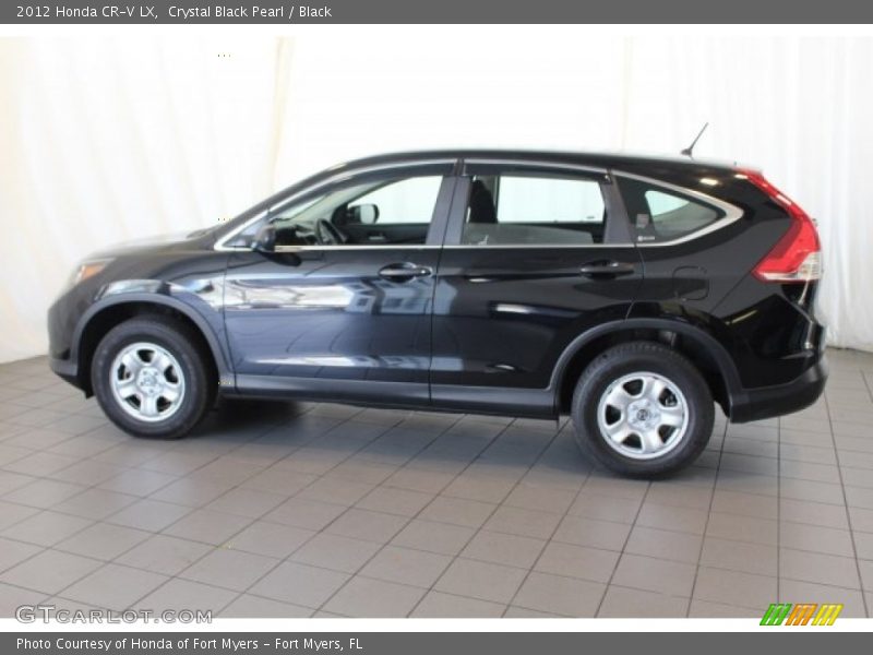 Crystal Black Pearl / Black 2012 Honda CR-V LX