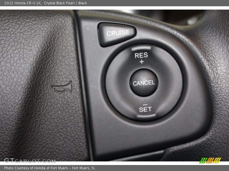 Crystal Black Pearl / Black 2012 Honda CR-V LX