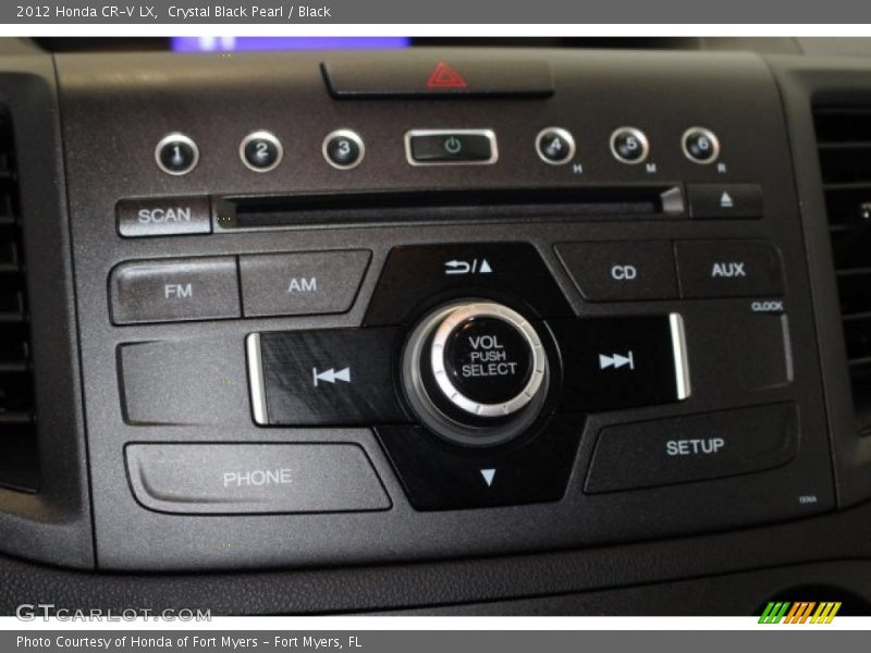Crystal Black Pearl / Black 2012 Honda CR-V LX