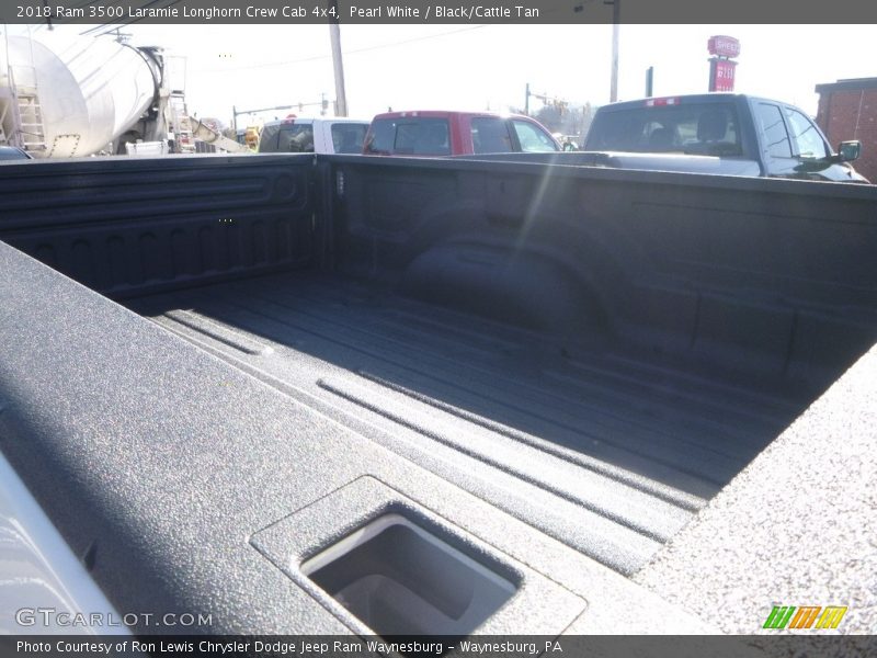 Pearl White / Black/Cattle Tan 2018 Ram 3500 Laramie Longhorn Crew Cab 4x4